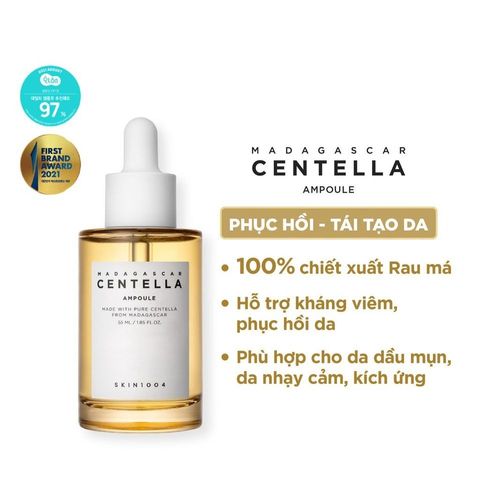 Tinh Chất Rau Má Skin1004 Madagascar Centella Ampoule 100ml - Giảm Mụn, Phục Hồi Da, Dưỡng Ẩm Cho Da Nhạy Cảm Chính Hãng
