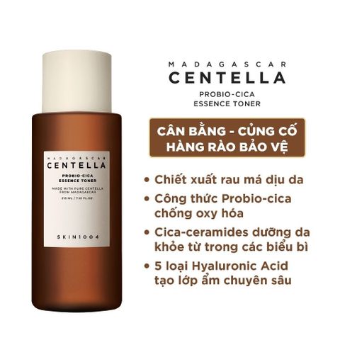 Skin1004 Toner Nước Hoa Hồng Madagascar Centella Probio-Cica Essence 210ml - Chăm sóc da nhạy cảm, cấp ẩm và làm dịu da tự nhiên