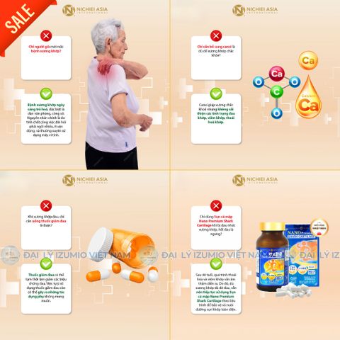 Viên Uống Sụn Cá Mập Glucosamine Nhật Bản NANO PREMIUM SHARK CARTILAGE 150 Viên - Giải Pháp Bổ Sung Xương Khớp Hiệu Quả