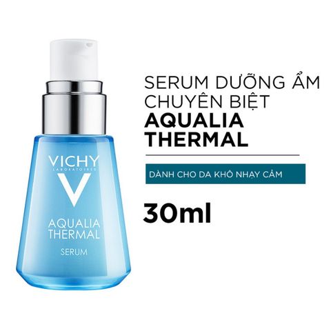 Tinh Chất Hỗ Trợ Dưỡng ẩm Vichy Aqualia Thermal 30ml – Serum Cấp Nước Cho Da Khô, Da Nhạy Cảm, Chính Hãng, Dưỡng Ẩm Sâu, Làm Mềm Da