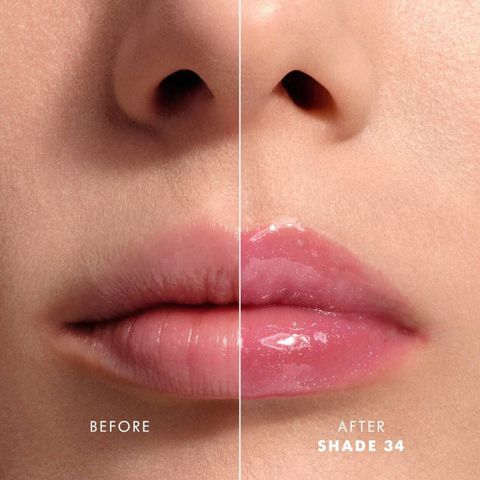 Son ARMANI Prisma Glass Icy Plumper #34 Frozen Candy - Son Dưỡng Môi Sang Trọng, Màu Hồng Tự Nhiên, Chính Hãng
