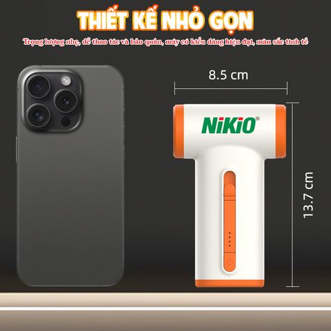 Máy Thổi Bụi Cầm Tay Mini Nikio ST-805B - Động Cơ Không Chổi Than, Pin Sạc 3000mAh, Đa Năng và Tiện Dụng