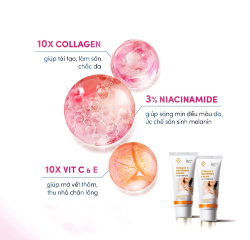 Kem Trắng Nách Gongpei - Kem Giảm Thâm, Khử Mùi Hôi Nách Hàn Quốc Chất lượng, Sáng Da Hiệu Quả 60g