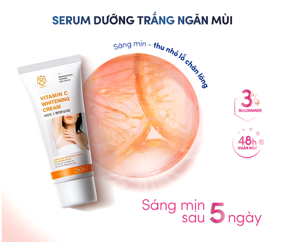 Kem Trắng Nách Gongpei - Kem Giảm Thâm, Khử Mùi Hôi Nách Hàn Quốc Chất lượng, Sáng Da Hiệu Quả 60g