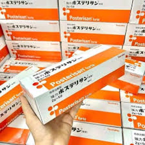 Kem Bôi Trĩ Nhật Bản Posterisan Forte - Giảm Đau Rát, Chăm Sóc Da Hậu Môn - Hộp 50 Tuýp Tiện Lợi