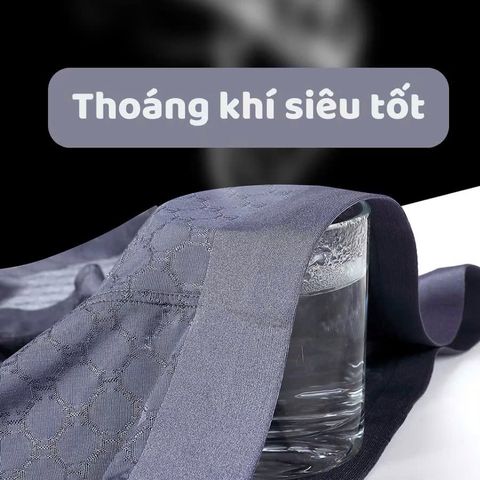 Quần lót nam BOLDMAN thun lạnh mềm mại, thoáng khí, thiết kế boxer lưới - Chất liệu polyamide + spandex, đa màu sắc M-XXL