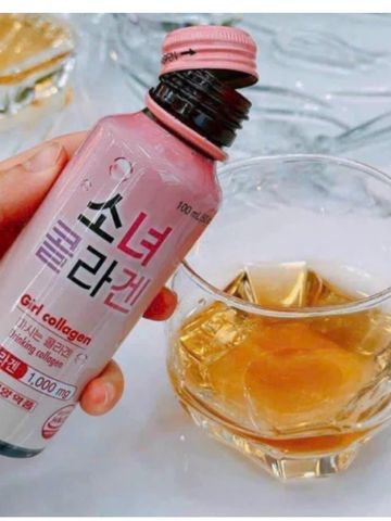 Nước Uống Collagen Girl Collagen Hàn Quốc - Hỗ Trợ Sáng Da, Chống Lão Hóa, Giảm Nhăn, Hộp 10 Chai 100ml