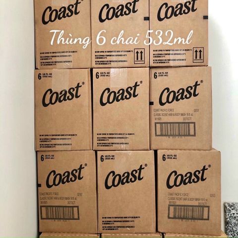Dầu Tắm Gội Coast 2IN1 532ml - Sữa Tắm & Dầu Gội Gel Nam Tính, Hương Thơm Lâu, Dưỡng Ẩm, Sạch Sẽ, Mềm Mại, Tiện Lợi Dùng Hàng Ngày