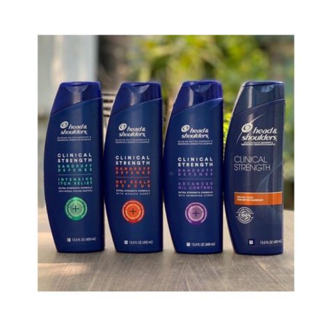 Dầu Gội Head & Shoulders Clinical Strength 400ml - Giảm Gàu, Kiểm Soát Dầu, Chiết Xuất Cam Chanh Sảng Khoái cho Tóc Khỏe Mạnh