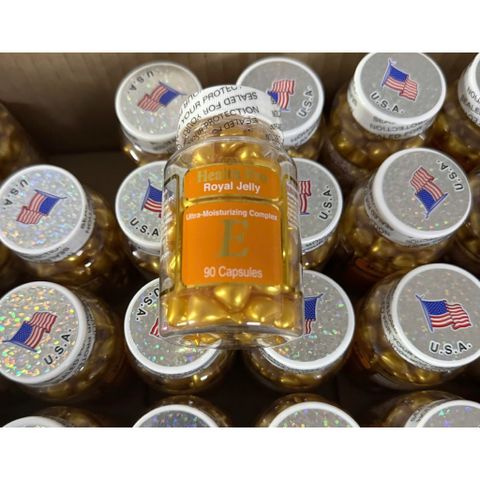 Tinh Chất Dưỡng Mặt Vitamin E Health Pro - Viên Nang Dưỡng Da 90 Viên, Giúp Cung Cấp Độ Ẩm và Làm Sáng Da