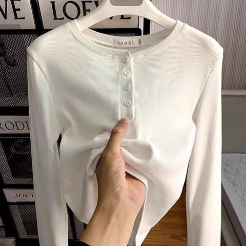Áo Hoodie Nữ WEGO Trơn Màu Trắng Size M - Áo Thun Thể Thao Dưới 𝗔𝗿𝘁 Đẹp Cho Mùa Thu Đông
