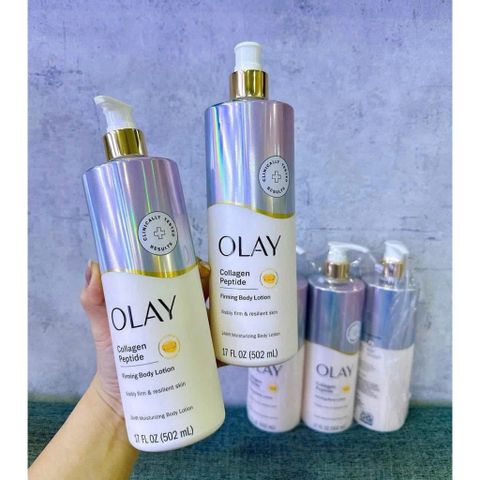 Sữa Dưỡng Thể Olay B3 Collagen 502ml - Siêu Dưỡng ẩm, Cải Thiện Da Khô, Nâng Tone Mịn Màng, Bản Mỹ Chính Hãng