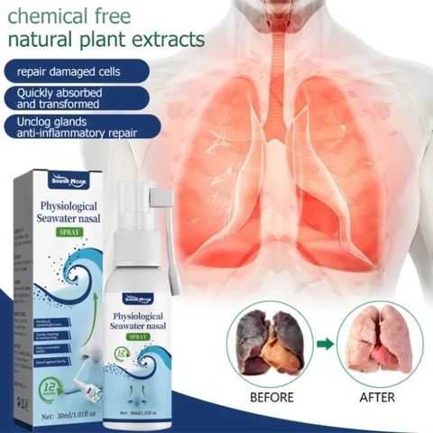 Nước Biển Sâu Xịt Mũi Dạng Phun Sương Cho Người Lớn - Giảm Ngạt Mũi, Khô Rát Mũi Tứcc Thiì - Ann Toànn Dịu Nhẹ
