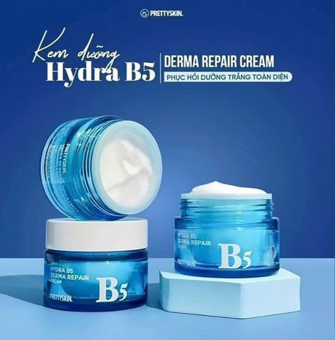 (Cao cấp) Kem Dưỡng Ẩm Pretty Skin Hydra B5 Derma Repair 52ml - Dưỡng Trắng Nhẹ, Phục Hồi Da Mặt Chính hãng