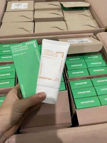 Kem Chống Nắng Innisfree Intensive SPF50+ 60ml - Lâu Trôi, Kiềm Dầu, Dưỡng Ẩm Cho Da Mặt, Chống Nắng Hiệu Quả