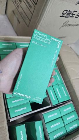 Kem Chống Nắng Innisfree Intensive SPF50+ 60ml - Lâu Trôi, Kiềm Dầu, Dưỡng Ẩm Cho Da Mặt, Chống Nắng Hiệu Quả