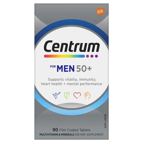 Viên Uống Vitamin Tổng Hợp Centrum Dành Cho Nam Trên 50 Tuổi - Tăng Cường Sức Khỏe, 90 Viên, Hỗ Trợ Chất Lượng Cuộc Sống 625927
