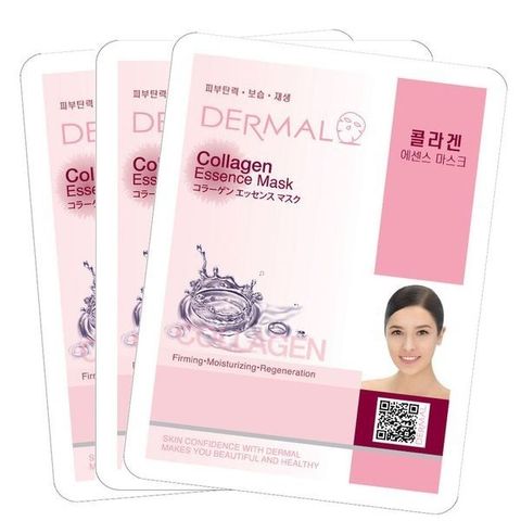 [Quà tặng] Mặt nạ dưỡng da tinh chất trắng da Dermal Hàn Quốc 23 gram cho bông tẩy trang IPEK