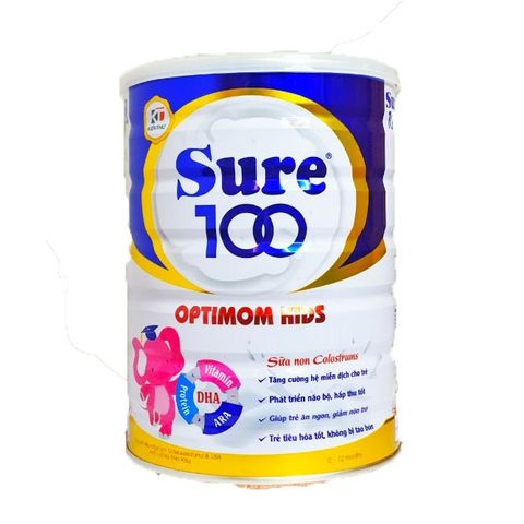 (Chính hãng) Sữa Sure 100 Optimom Kids Sữa dành cho Trẻ từ 0 - 12 tháng - H/900g