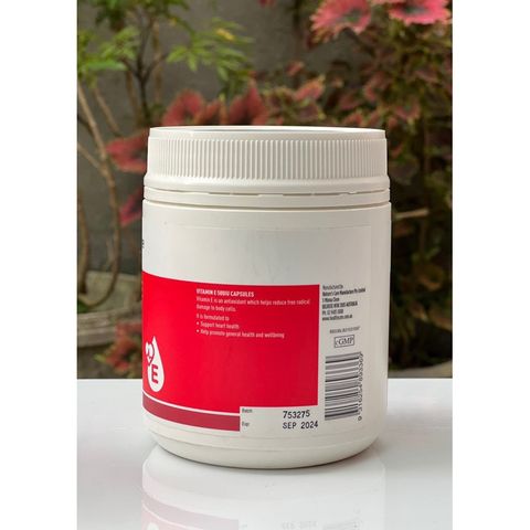Vitamin E đỏ Úc Healthy Care vitamin E 200 viên 629015