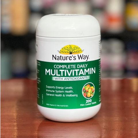 [Nhập khẩu chính ngạch] Vitamin tổng hợp Úc Nature's way complete daily multivitamin 200 viên 629725