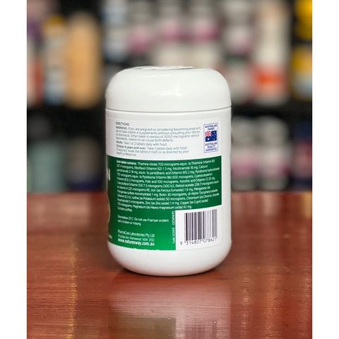 [Nhập khẩu chính ngạch] Vitamin tổng hợp Úc Nature's way complete daily multivitamin 200 viên 629725