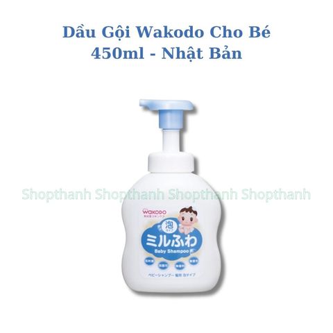 Sữa Tắm, Dầu Gội Wakodo Cho Bé Nội Địa Nhật – Không Cay Mắt, Dịu Nhẹ Da Nhạy Cảm, An Toàn Từ Sơ Sinh