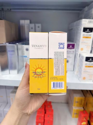 Kem chống nắng Tenamyd Aqua Sun Serum spf50/PA +++ 70ml Tự tin tỏa sáng dưới ánh nắng mặt trời 
