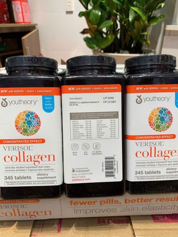 Viên Uống Collagen Youtheory + Biotin 345 Viên - Thực Phẩm Chức Năng Cải Thiện Đẹp Da Tóc Móng Hiệu Quả