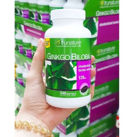 (Auth nhập khẩu) [Hàng Mỹ]date 228 Viên Uống Bổ Não Trunature Ginkgo Biloba 120mg 340 Viên