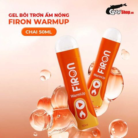  (Sales)Gel bôi trơn ấm nóng Firon Warm Up - Chai 50ml Chính hãng