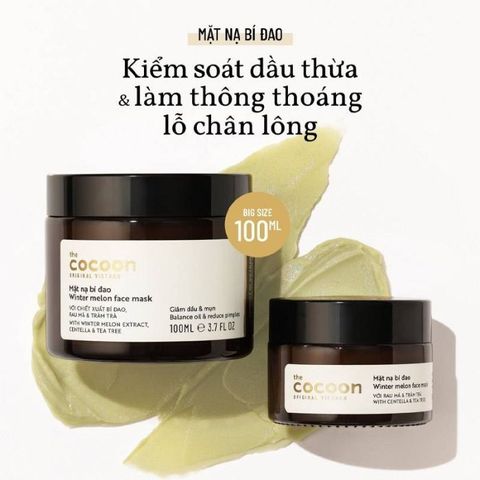 [B E B U] Mặt Nạ Bí Đao Cocoon Winter Melon Face Mask 100ml