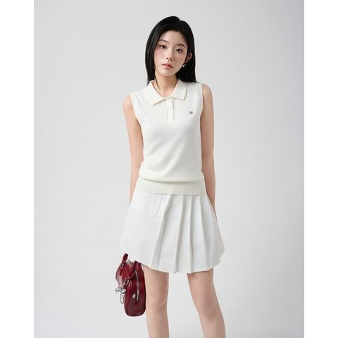 [LOHNT] Áo polo không tay nữ/ Polo shirt - sleeveless - LT007