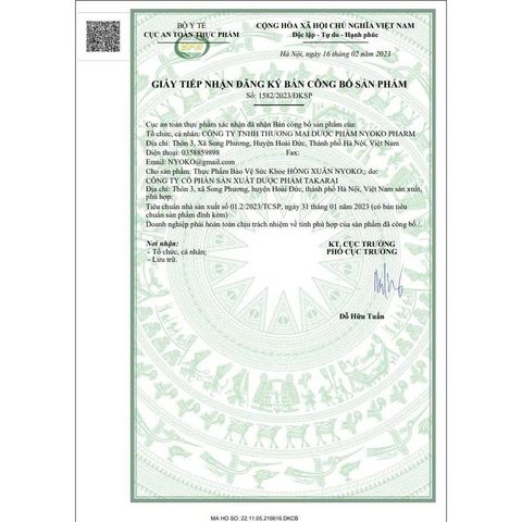 Viên Uống Hồng Xuân Nyoko - Hỗ Trợ Nội Tiết Tố Nữ, Giảm Bốc Hỏa, Mất Ngủ (Hộp 30 Viên)