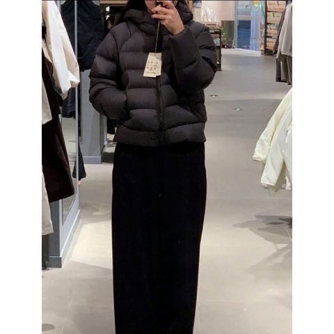 Áo phao lông vũ có mũ nữ Muji
