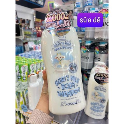 Sữa tắm gội sữa dê Goat’s milk nội địa Nhật 2000ml