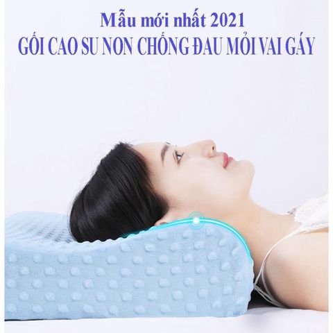 Gối Nằm Ngủ Cao Su Non NHÂN TẠO, Gối Cao Su Non Cao Cấp