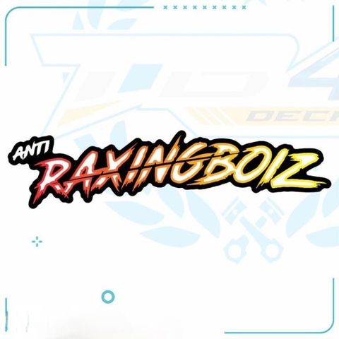 tem chữ sticker racing boiz mới phối đủ màu