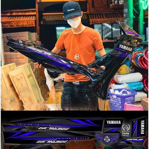 Tem sirius áo đen mẫu zin, chuẩn màu