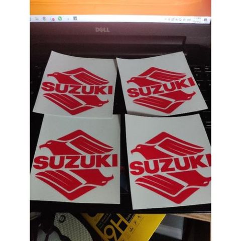 Tem Logo Suzuki Hình Chim Đại Bàng 1 cái- Dán Đầu Dè Đuôi Sau  - Decal In Chất Lượng