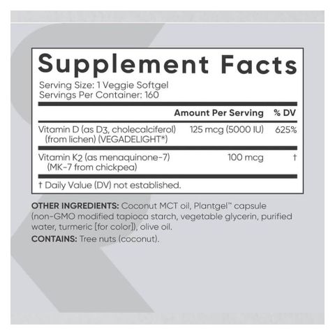 Viên Uống Vitamin D3 + K2 USA - Hỗ Trợ Sức Khỏe Xương, Tăng Cường Miễn Dịch và Tim Mạch, Dinh Dưỡng Thiết Yếu Hàng Ngày - Có Mã QR Chính Hãng