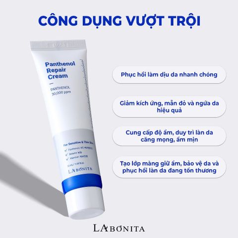 Kem Dưỡng Labonita Phục Hồi Vital Panthenol Repair Cream La Bonita 50ML
