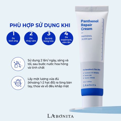 Kem Dưỡng Labonita Phục Hồi Vital Panthenol Repair Cream La Bonita 50ML