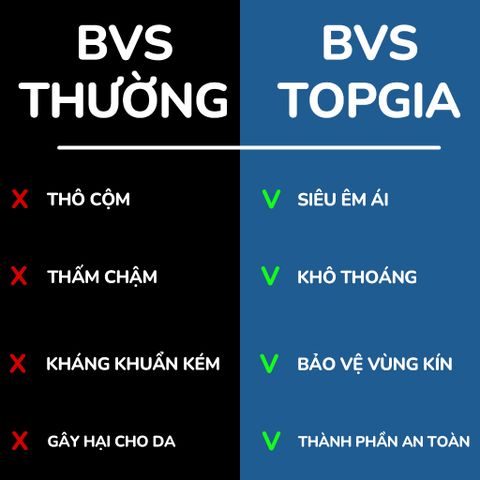 [Sỉ] Băng vệ sinh quần siêu mỏng Topgia bịch 5 miếng vải không dệt mềm mại, thấm hút tốt khô ráo