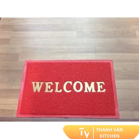 Thảm Nhựa Welcome Chào Mừng - Thảm Trang Trí Nhà Cửa Độc Đáo Cho Không Gian Bếp Thêm Sang Trọng (TV68-1)