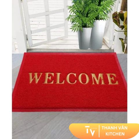 Thảm Nhựa Welcome Chào Mừng - Thảm Trang Trí Nhà Cửa Độc Đáo Cho Không Gian Bếp Thêm Sang Trọng (TV68-1)