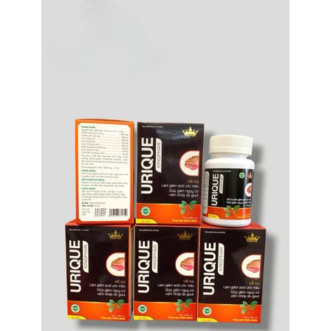 Viên Uống URIQUE 40 Viên – Hỗ Trợ Giảm Acid Uric, Giảm Viêm Khớp Do Goutt, Bảo Vệ Xương Khớp