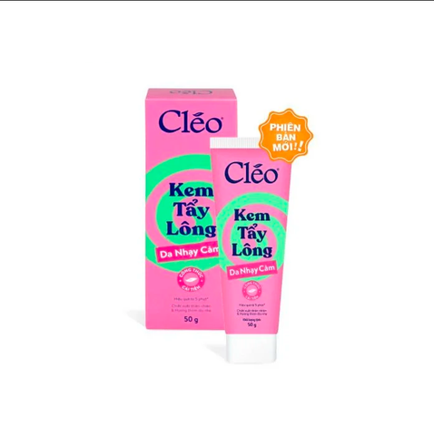 Kem Tẩy Lông Cho Da Nhạy Cảm Cleo Avocado 50g - Hiệu Quả Nhanh Chóng, Dưỡng Ẩm và Lành Tính Cho Làn Da Mềm Mại