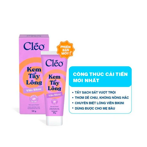 Kem Tẩy Lông Bikini Cleo 50g - Sản Phẩm Chuyên Dụng Cho Da Nhạy Cảm, Dưỡng Ẩm Với Khoai Tây & Mật Ong