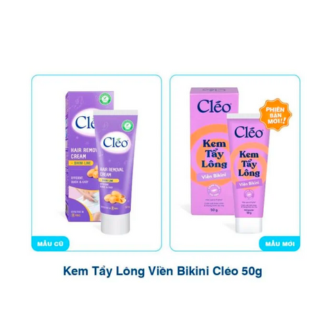 Kem Tẩy Lông Bikini Cleo 50g - Sản Phẩm Chuyên Dụng Cho Da Nhạy Cảm, Dưỡng Ẩm Với Khoai Tây & Mật Ong